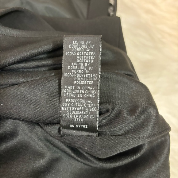 Jill Stuart Black Peplum Dress with Ruched Bodice Size 6 - Picture 5 of 9